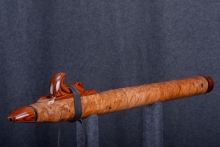 Maple Burl Native American Flute, Minor, Low E-4, #R6H (1)